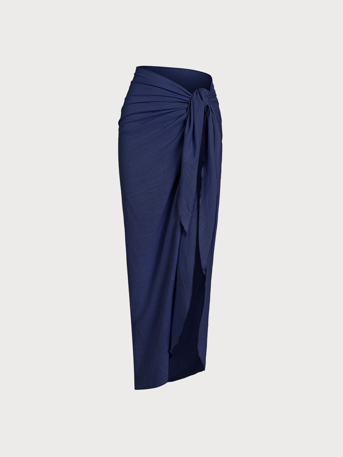Navy Wrap Cover-Up Skirt